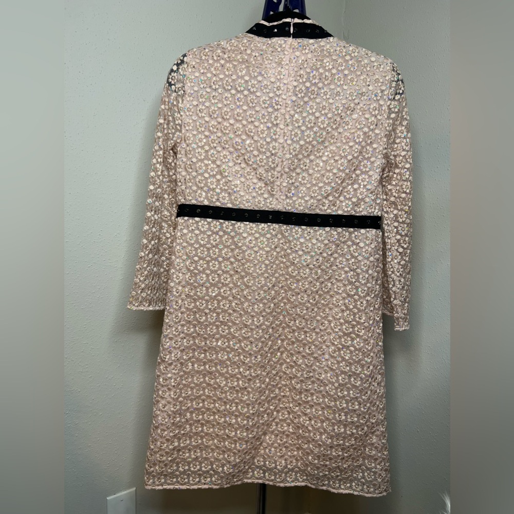 Authentic Giamba Paris pink floral embroidered dress - Picture 11 of 16